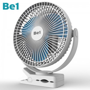 Be1  8"  Battery Operated 10000mah Rechargeable Fan Usb Clip On Fan For Desk For Home Office Living Room Bedroom