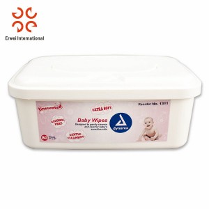 2019 new design organic natural baby wipes container