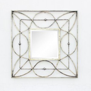 Metal Frame Antique Wall Mirror For Home Use