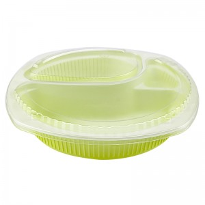 2015 new arrival good quality leakproof orange white green white base disposable plastic bento box