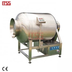 Vacuum tumbling machine for sausage processing