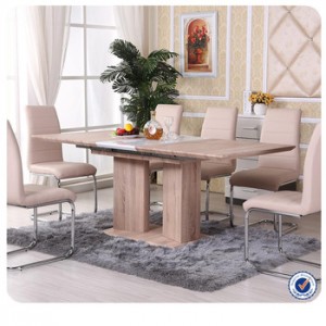 Cheap modern wood extendable dining table design