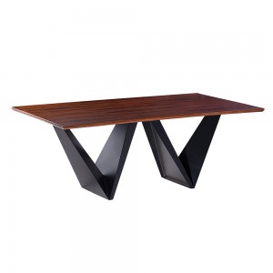 China modern cheap wood dining table and chairs design