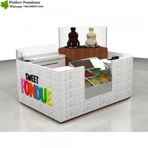 Chocolate fruit kiosk food kiosk design mall kiosk for food