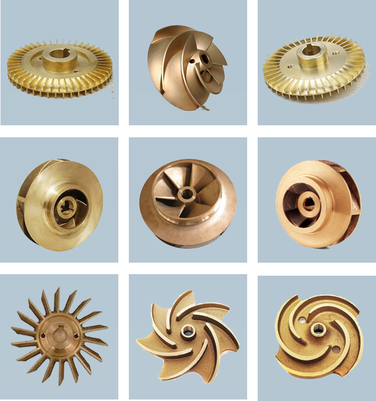 Copper Impeller Brass Impeller Bronze Impeller for Pump