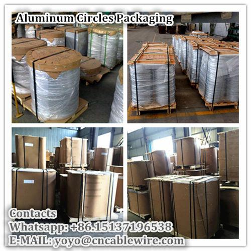 Aluminium circle sheet packaging