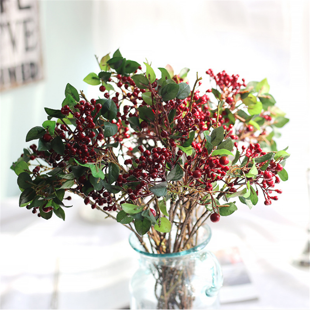 wholesale real touch christmas artificial berry artificial flower