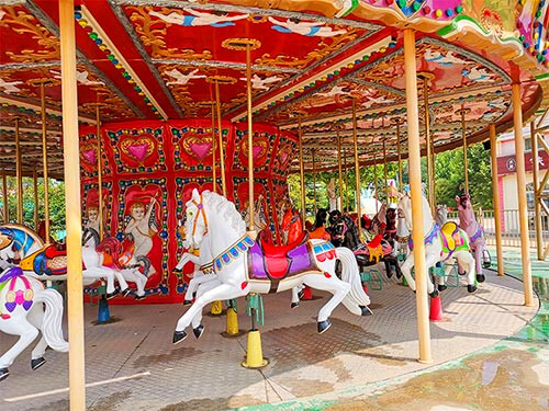 double decker merry go round details-jasonrides