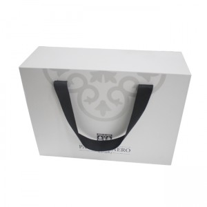 Hot sale Foldable Earring Ring Jewelry Box Folding Kraft Paper Hat Box With Handles