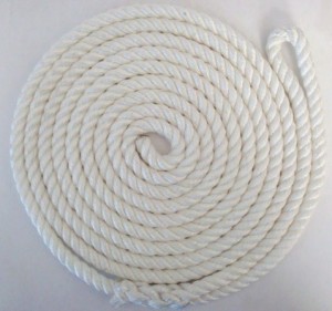 3-strand twisted nylon rope