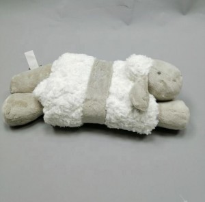 INS hot sale rose velvet sheep shaped blanket new born baby gift