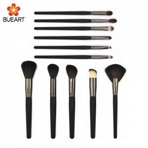 Alibaba best sellers products 11pcs black makeup brushes custom logo