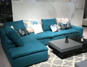 Latex fabric sofa combination concubine whole house spot simplicity modern Nordic size three-person three-piece suite