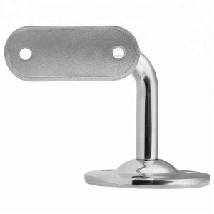 Stainless Steel Side Mount Glass Shelf Tube Handrail Pipe Wall Bracket