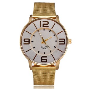 OEM Luxury New Fashion Style Gold Big Dial Watch For Man