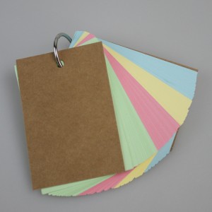 keychain colorful page notepad