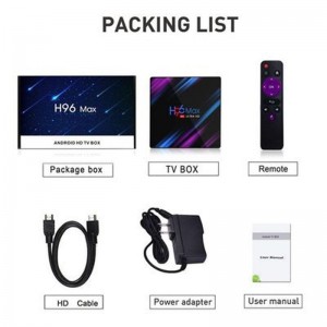 H96 MAX RK3318 4GB 64GB USB3.0 Dual Band Android9.0 HD smart 4k Android TV Box H96 MAX RK3318 4GB 64GB USB3.0 Dual Band Android9.0 HD smart 4k Android TV Box