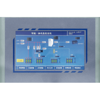 Touch monitor for man-machine dialogue