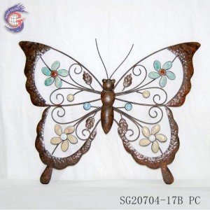 Free sample handmade metal craft animal owl wall art decor for home and garden