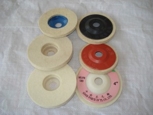 wool felt material polishing wheel for stone