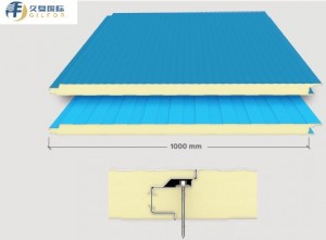 Curtain Wall Materials PU/PIR Sandwich Panels For Wall and Roofing System