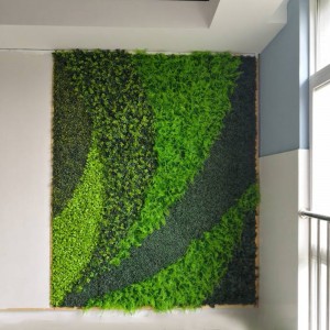 Outdoor indoor large decorative artificial living green wall for landscaping