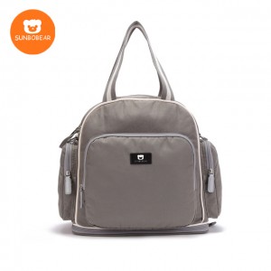 Grey color backpack travel knapsack multi-funtional waterproof mummy bag with big capacity