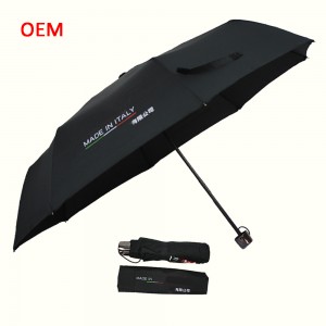 Promotional custom automatic rain 3 fold umbrella