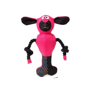 Factory Price Colorful Custom Plush Eco Dog Toy Indestructible