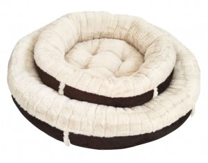 Goodluckpet Large Round Washable Dog Snuggle Beds Goodluckpet Large Round Washable Dog Snuggle Beds