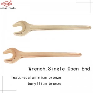 Non Sparking Tools Wrench Bent Open End