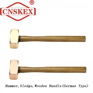 Non Sparking Tools Hammer Sledge Wooden Handle(German Type)
