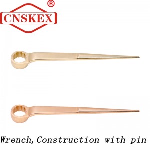 Non Sparking Tools Wrench Construction With Pin