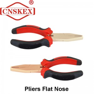 Explosion-proof safety flat nose pliers without spark