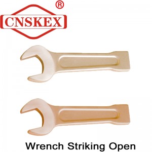Explosion-proof safety non-spark percussion open wrench tools