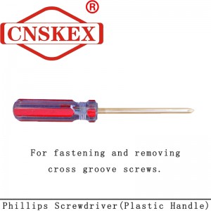 Non Sparking Phillips Screwdriver(Plastic Handle)