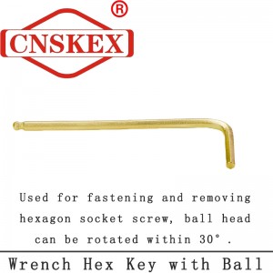 Non Sparking Wrench Hex Key with Ball Tools