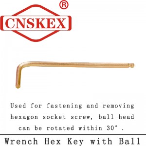 Non Sparking Wrench Hex Key with Ball Tools