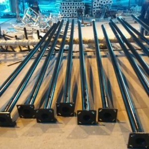 Galvanized Q235 steel street light pole for sale