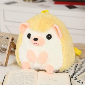 Plush Backpack Cartoon Hedgehog Plush Backpacks Stuffed Toys Baby Bag Plush Schoolbag for Kids Girls Birthday Gifts