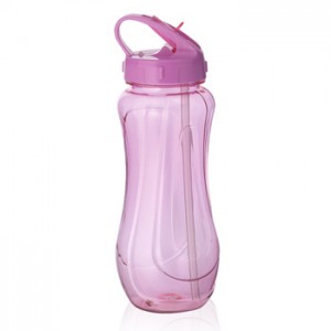 China factory price best quality portable bpa free customized 700ml plastic sport water bottle with straw