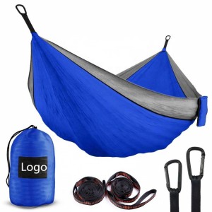 2 Person Double Camping Parachute Hammocks 2 Tree Straps 19 LOOPS 10 FT Included Heavy Duty Hammock Holds 700lbs for Sitting