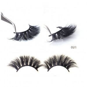 Natural and soft 25mm long mink eyelashes with custom eyelashes box