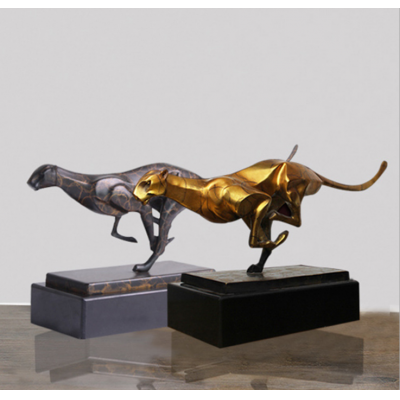 Copper Crafts Decorations Moving Sculptures Office Home Lucky Decorations Opening Gifts Pure Copper Leopard