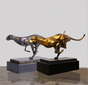 Copper Crafts Decorations Moving Sculptures Office Home Lucky Decorations Opening Gifts Pure Copper Leopard