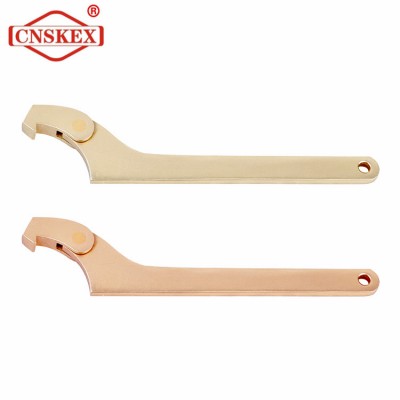 non sparking Wrench Adjustable hook Aluminum bronze and beryllium bronze