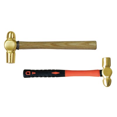 Brass Hammer Ball Pein 1lb wooden handle Non-sparking tools 1 buyer