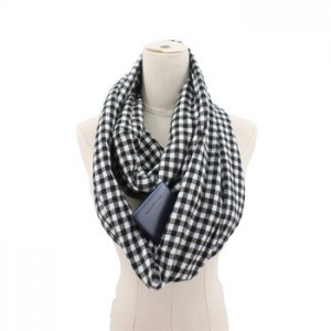 Women Men Winter Infinity Scarf With quality Loop Zipper quality Scarves Travel Journey Scavef
