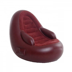 home use flocking lazy inflatable bean bag sofa lounger