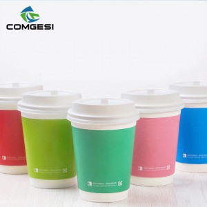 china best paper cup supplier wholesales hot cold double ripple pla pe color logo size type customized